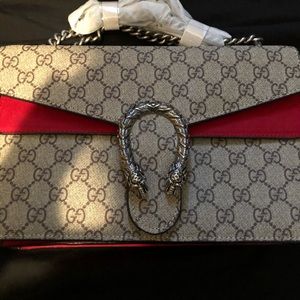 Large fake red dionysus Gucci purse